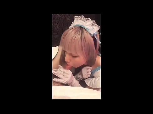 ❤️ Idol ya Kijapani [mayuka], vazi la msichana wa Kifaransa, sehemu ya 1, blowjob na kujipaka losheni Pono ya kujitengenezea nyumbani ❌️